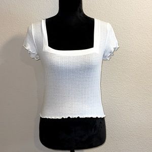 White Cropped Blouse